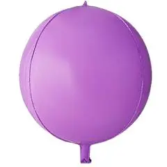 KUGLERUND FOLIE BALLON - LYS LILLA - Kuglerund folieballon