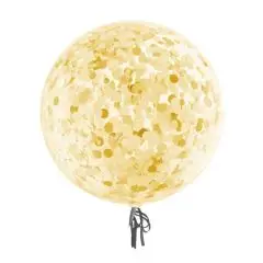 Ballon - Guld Konfetti - 45 cm - Konfetti-balloner