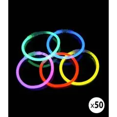 Knæklys armbånd - 50 stk. - Knæklys