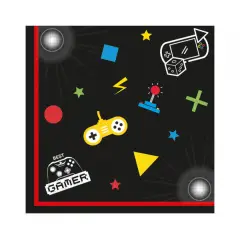 GAMING SERVIETTER - 33X33 CM - 20 STK. - Minecraft fødselsdag