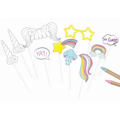 FOTO SJOV - FARV SELV - 10 STK. - Foto props til brylluppet.