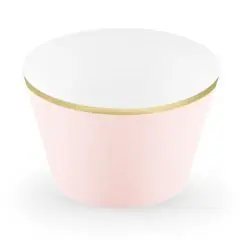 CUPCAKE WRAPPERS - ROSA - 6 STK - Cupcake tilbehør