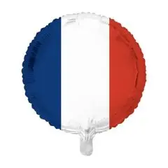 Folieballon - Fransk flag - Folieballoner