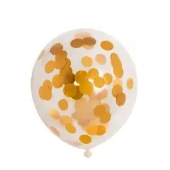 Konfetti balloner - Guld metallic - Konfetti-balloner