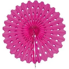Rosette 45 cm. - Mørke pink - Papir rosetter
