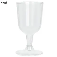 Vinglas 160 ml plast 4 stk. - Engangskrus