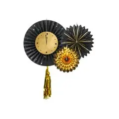 Nytårs rosetter - 3 stk. - Papir rosetter