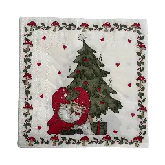 Juleservietter, nisse-par - 20 stk. - Julekalender Børn