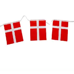 Danmark Guirlande 2 m - Hurraflag