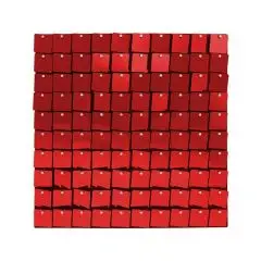 Rød Glimmer Baggrund - 30x30 cm. - Foto props til brylluppet.