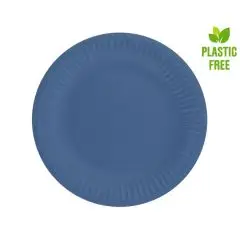 Mørkeblå tallerken - 18 cm - 6 stk - Royal blå-tema