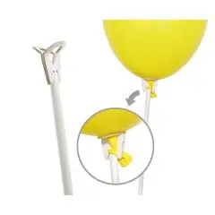 Miljøvenlige Ballonpinde Hvid - 100 Stk. - Ballonpinde