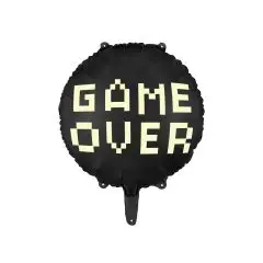 Folie Ballon Gamer - 45 cm - Sort-tema