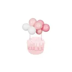 Ballon kage topper - pink - Babyshower