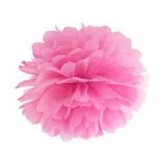 Pompom i mørk pink 25 cm. - Frozen-tema