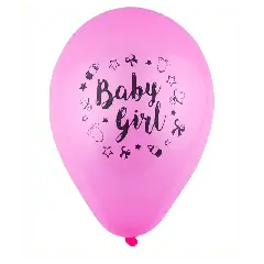 Baby Girl balloner 12 stk. - Babyshower