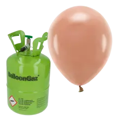 HELIUM OG 30 MISTY ROSE BALLONER - Helium til balloner og heliumsæt