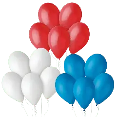 USA PAKKEN - 300 balloner - Royal blå-tema