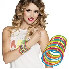 80er armbånd neon 15 stk. - Børnefødselsdag