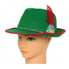 Tyrolerhat i grøn - Nytårshatte