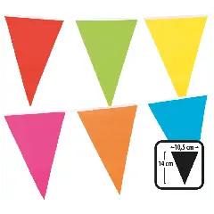 Flagguirlande mini 3 m - Mini-banner