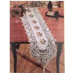 Bordløber blonde, hvid - Duge