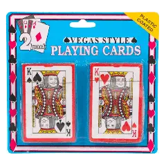 Spillekort 2 stk. - Blå student pynt