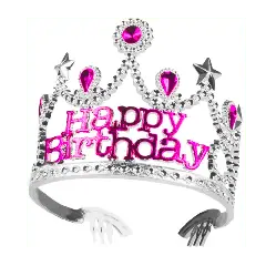 Happy Birthday tiara diadem - Nytårshatte