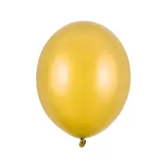 Metallic guld balloner 23 cm. 100 stk. - Guld-tema
