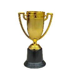 Pokal 16,5 cm, guld - Fodbold-tema