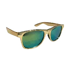 Blues solbrille, guld - Tilbehør til polterabend