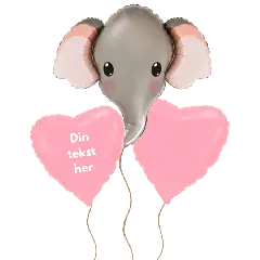 Send en ballon - Elefant Girl - Send en ballon med helium