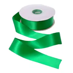 Grøn satin bånd - 50 mm x 90 meter - Grøn-tema