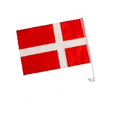 Flag Danmark til bilrude 1 stk. - Hurraflag