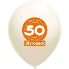 Balloner med logo 100 stk 1 farve - Balloner med logo 1 farve