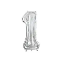Folie ballon ramme 1 - 126 cm. - Sølv-tema