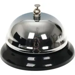 Receptionsklokke - Sølv-tema