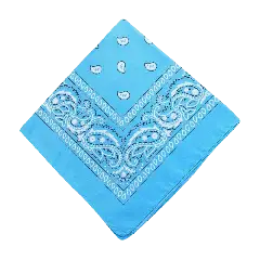 Lyseblå Bandana Tørklæde - Babyblå-tema