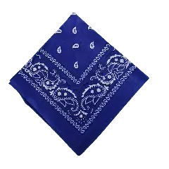 Blå Bandana Tørklæde - Royal blå-tema