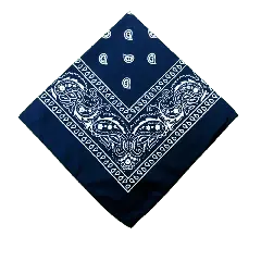 Marineblå Bandana Tørklæde - Navyblå-tema