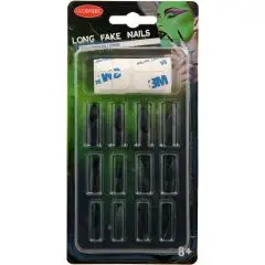 Lange falske negle, sort - Sort-tema