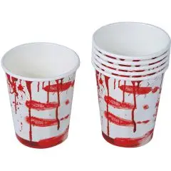 Papkrus blodige 6-pak - Engangskrus
