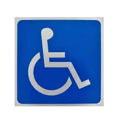 Handicap sticker skilt - Pynt til lokalet
