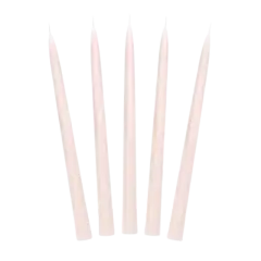 Nude Stearinlys - 24 Cm - 10 Stk. - Pastel Pink-tema