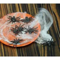 Edderkopper 6 cm 8-pak - Sort-tema