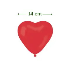 Hjerte Balloner – 6” Røde | 100 Stk. - Ballondyr