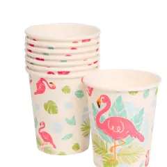 Flamingo Tema Papkrus - 8 stk. - 