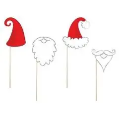 Foto sjov - Jule tema - Foto props til brylluppet.