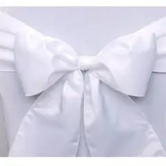 Sløjfe til stolen - Hvid - Stole sløjfer