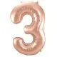 70 CM - BALLONTAL - ROSE GOLD 3 TAL - 